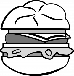 Clipart - another hamburger
