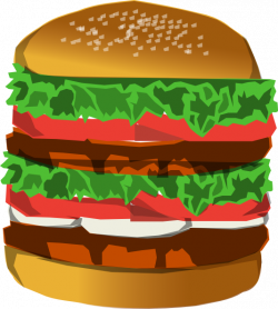 Deluxe Burger Clip Art at Clker.com - vector clip art online ...