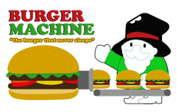 Burger Machine Logo (Commission) by laragatari on DeviantArt
