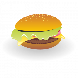 Clipart - Cheeseburger vector - Clip Art Library
