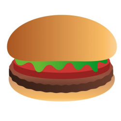 BURGER CLIPART - hamburger, cheeseburger, chicken burger icons - Digital  fast food barbeque clip art