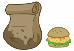1684765 - artist:sofunnyguy, bag, burger, food, grease, no pony, oat ...