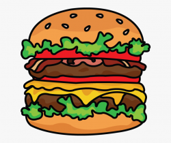 Hamburger Clipart Sketch - Burger Drawing Png #313368 - Free ...