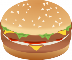 Clipart - Hamburger Burger Remix with Colors