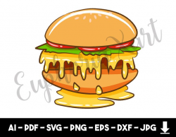 hamburger svg, hamburger clipart ,hamburger vector ,hamburger graphic
