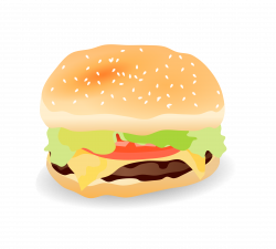 Burger Clipart Thick