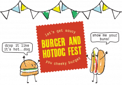 Burger and hotdog clipart collection
