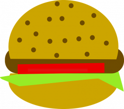 Plain hamburger clip art clipart
