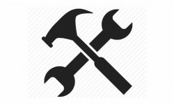 Spanner Clipart Work Tool - Wrench And Hammer Icon ...