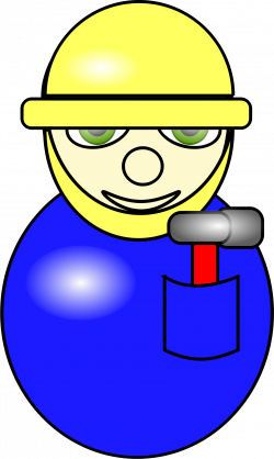 Clipart - village people construction worker