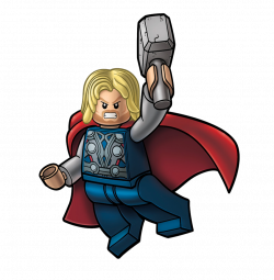 Lego Thor With Hammer Clipart