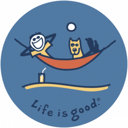Jake And Rocket Hammock Sticker|Life is good Maybe replacing dog w ...