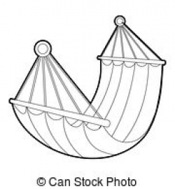 Hammock clipart black and white 1 » Clipart Station