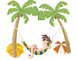 Cartoon Beach Clip art - Sea hammock 1552*1222 transprent Png Free ...