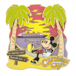 Disney Cruise Line Pin - Castaway Cay - Mickey in Hammock