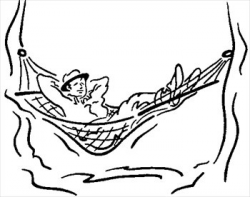 Free Hammock Clipart Black And White, Download Free Clip Art ...