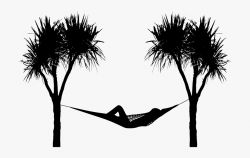 Hammock Silhouette By Karen Arnold - Palm Tree Hammock ...