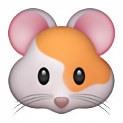emoji emojistickers emojihamster hamster orange white...