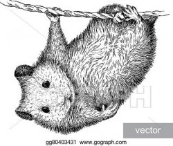 Vector Illustration - Engrave hamster illustration. EPS ...