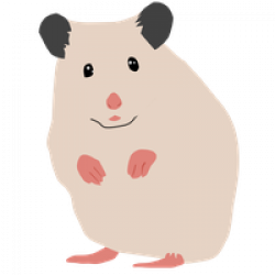 Offwhite Syrian hamster by | Clipart Panda - Free Clipart Images
