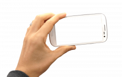 Hand Holding Smartphone Landscape transparent PNG - StickPNG
