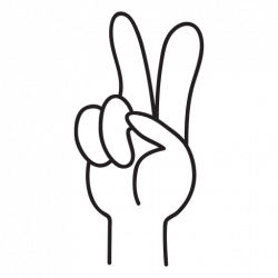 Peace hand sign - Transparent PNG & SVG vector