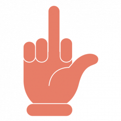Hand middle finger icon - Transparent PNG & SVG vector