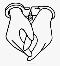 Handcuffs Clipart Drawing - Hands In Handcuffs Drawing Easy ...