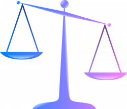Clipart - Scales of Justice (Colored Glassy Effect Derivative)