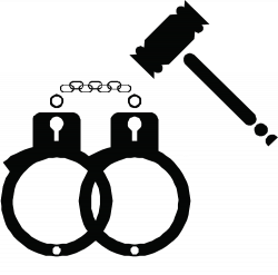 Handcuffs Crime Clip art - Hand drawn judicial handcuffs 1000*991 ...