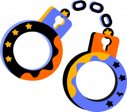 Handcuffs Physical Restraint - Vector Image