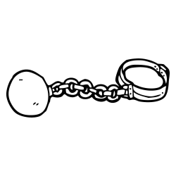 Ball and chain Cartoon Clip art - Hand drawn handcuffs shackles 1000 ...