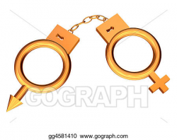 Stock Illustration - Handcuffs from gold. Clip Art gg4581410 ...