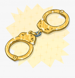 Golden Handcuffs - Transparent Gold Handcuffs Png #309882 ...
