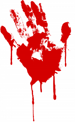 Dripping Bloody Handprint