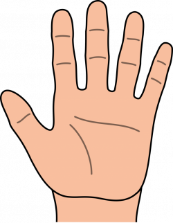 Handprint outline hand outline hand showing palm free gestures icons ...