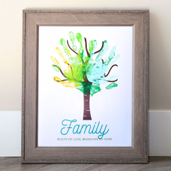Make an adorable family handprint tree {great gift idea ...