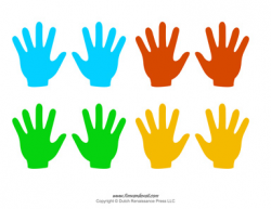 Handprint Coloring Page Clipart | Free download best ...