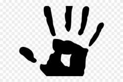 Handprint Clipart Tiny - Skyrim Dark Brotherhood Symbol, HD ...