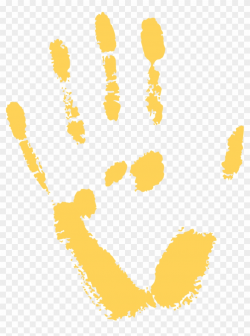 Yellow Handprint Free Png Clip Art Image, Transparent Png ...