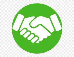 Handshake Clipart Brotherhood - Shaking Hands Icon Green ...