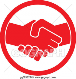 Vector Stock - Handshake symbol (handshake emblem). Clipart ...