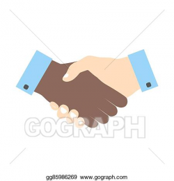 Vector Illustration - Handshake icon colored. Stock Clip Art ...