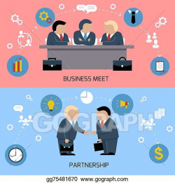 EPS Vector - Concept of business meeting, teamwork ...