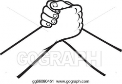 Clip Art Vector - Handshake. Stock EPS gg66080451 - GoGraph