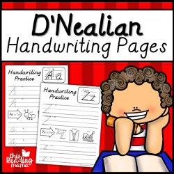 D'Nealian Handwriting Pages - This Reading Mama