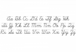 Cursive D'nealian Alphabet Wall Decal – Easy Decals