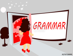 Handwriting text writing Grammar. Concept meaning System and ...