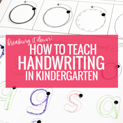 Breaking It Down - How to Teach Handwriting in Kindergarten ...