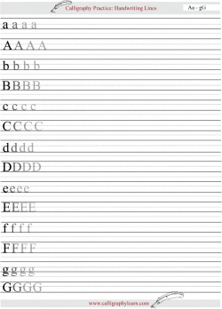 Practice sheets for all letters can be found at http://www ...